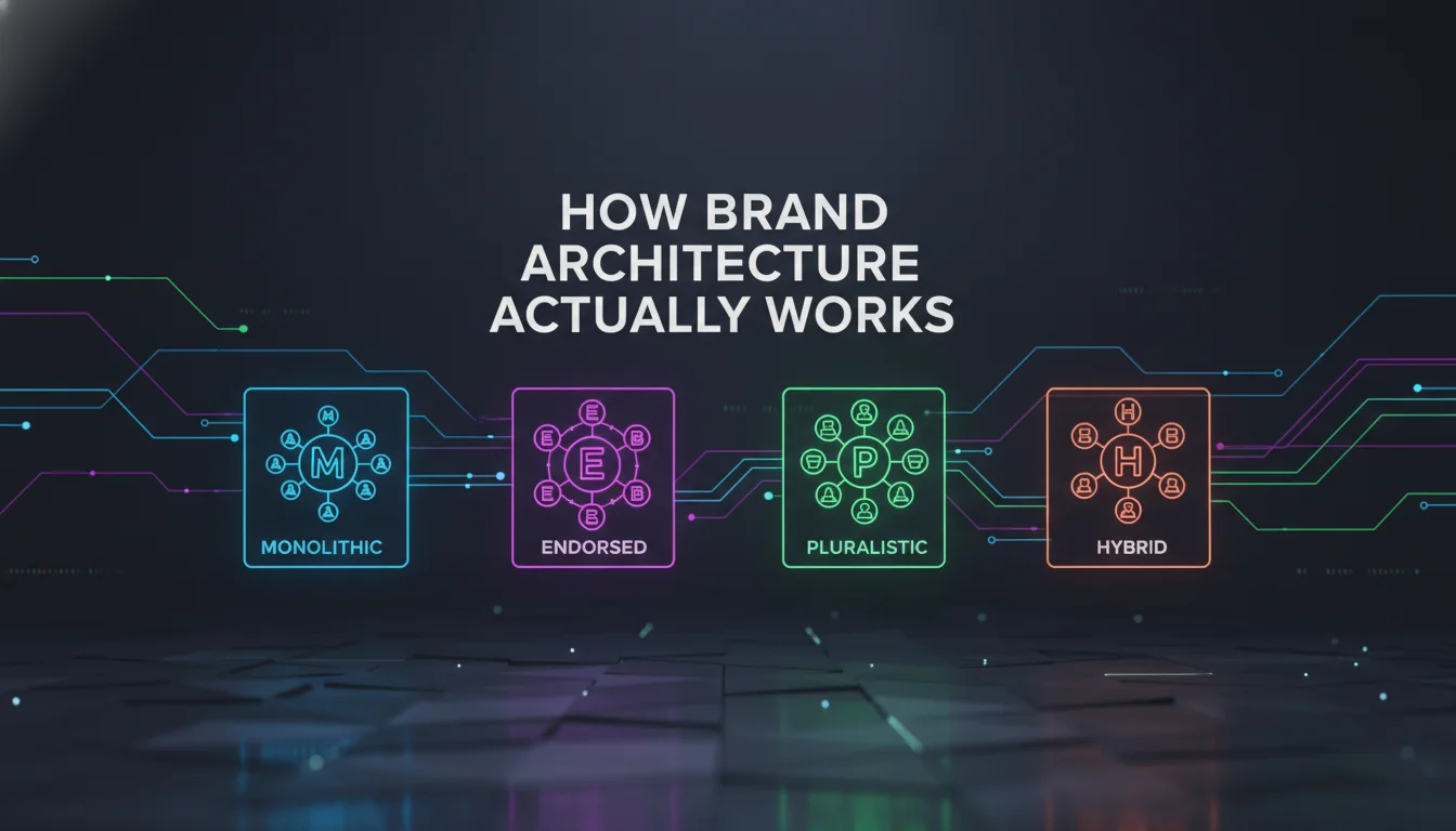 Visual guide to How Brand Architecture Actually Works