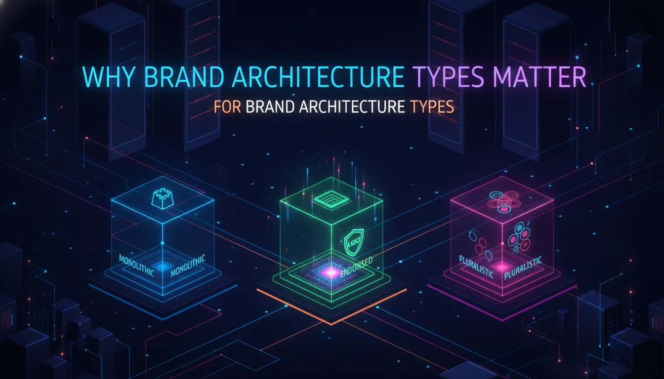 Why Brand Architecture Types Matter — illustrated overview