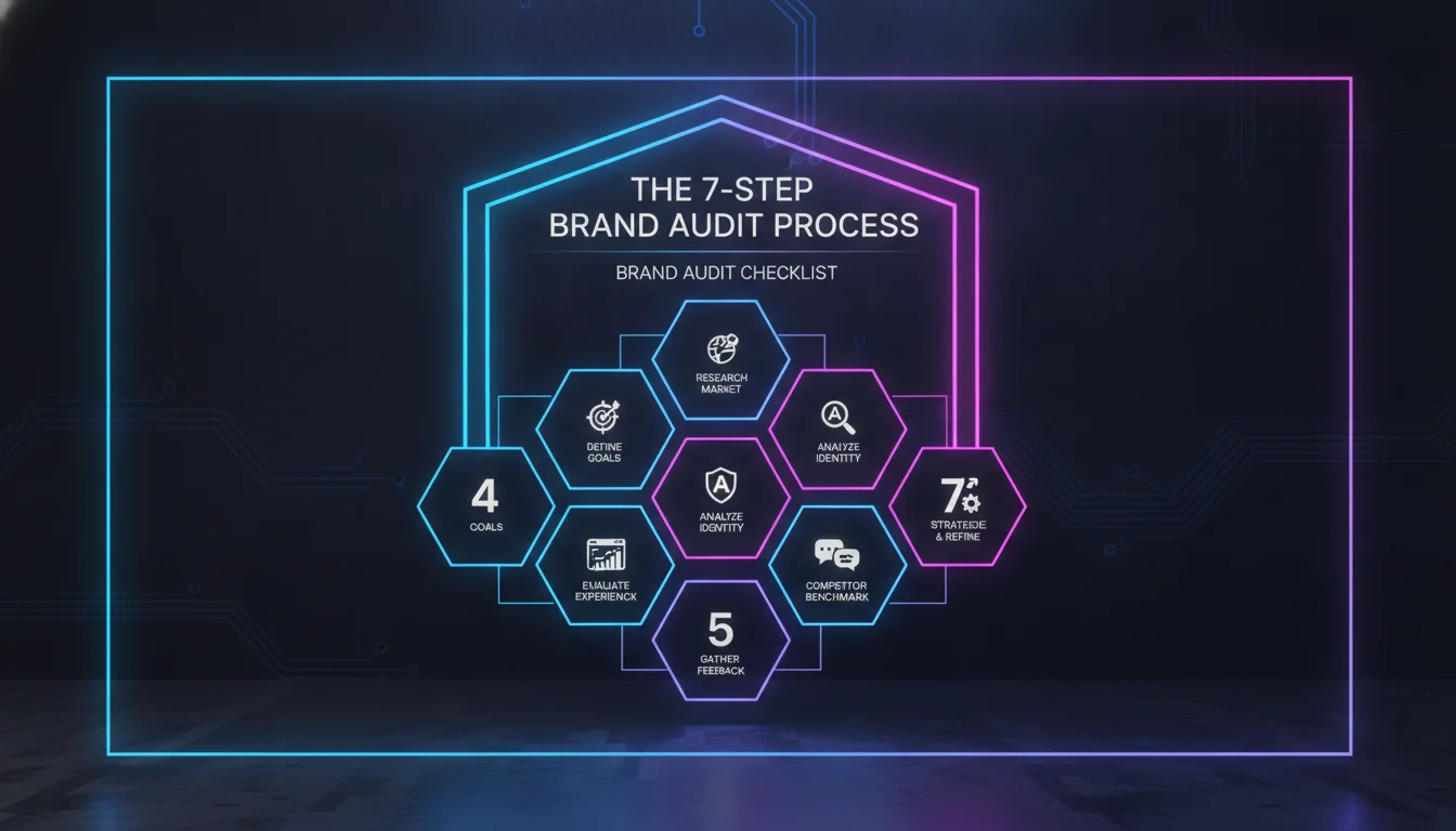Concept illustration for The 7-Step Brand Audit Process