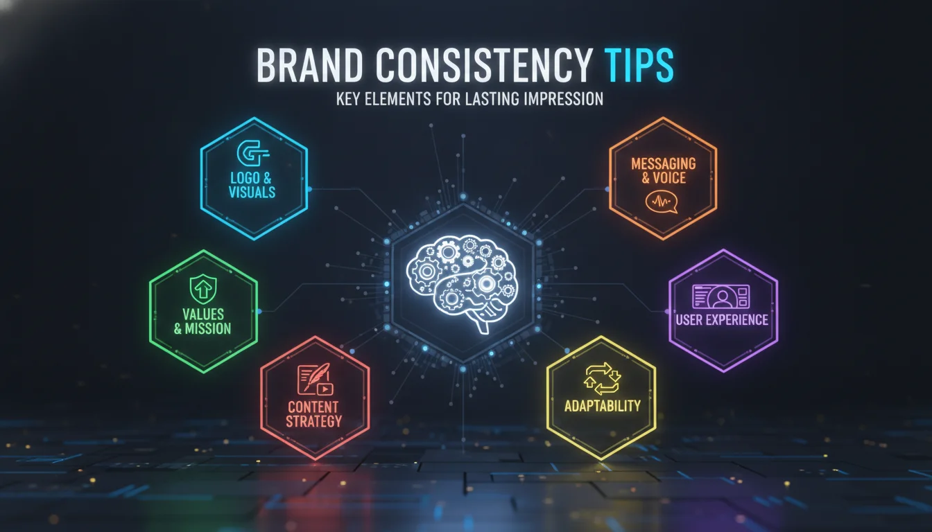Key Elements of Brand Consistency — illustrated overview