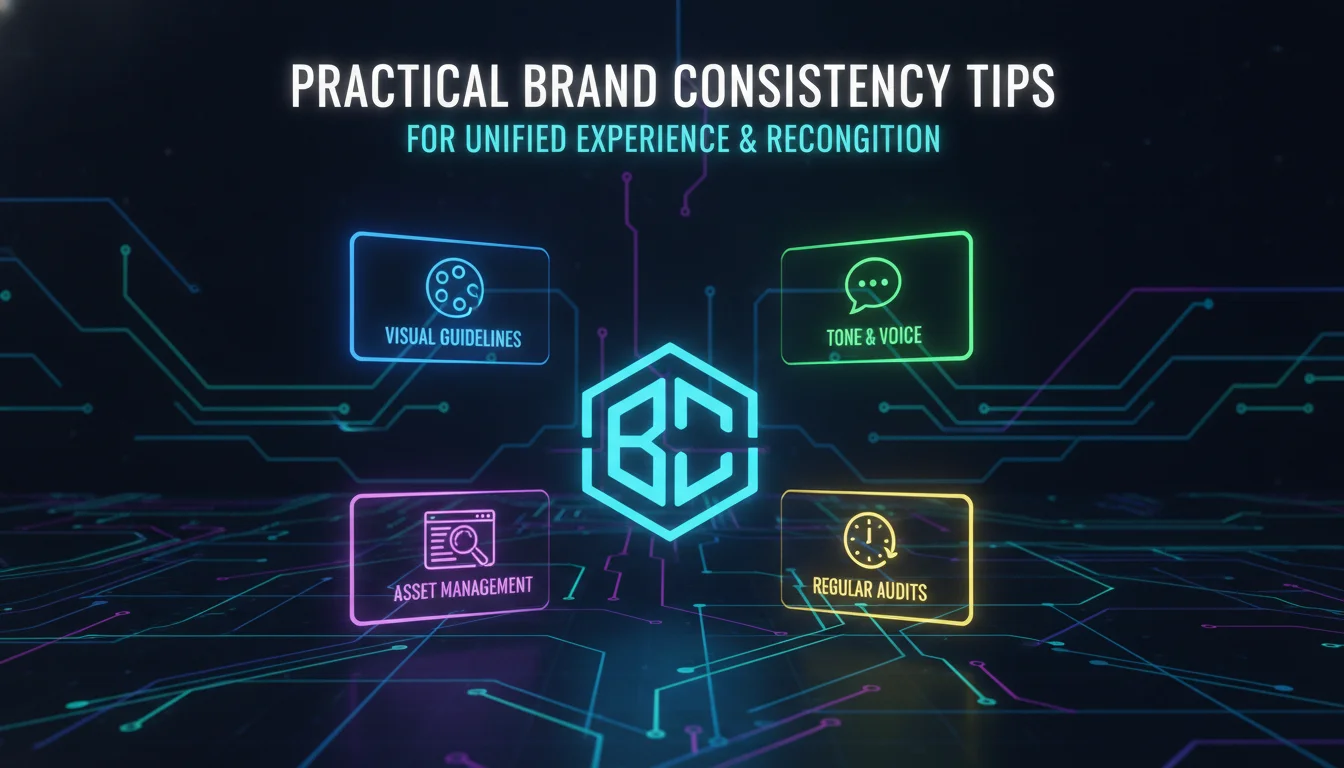 Concept illustration for Practical Brand Consistency Tips