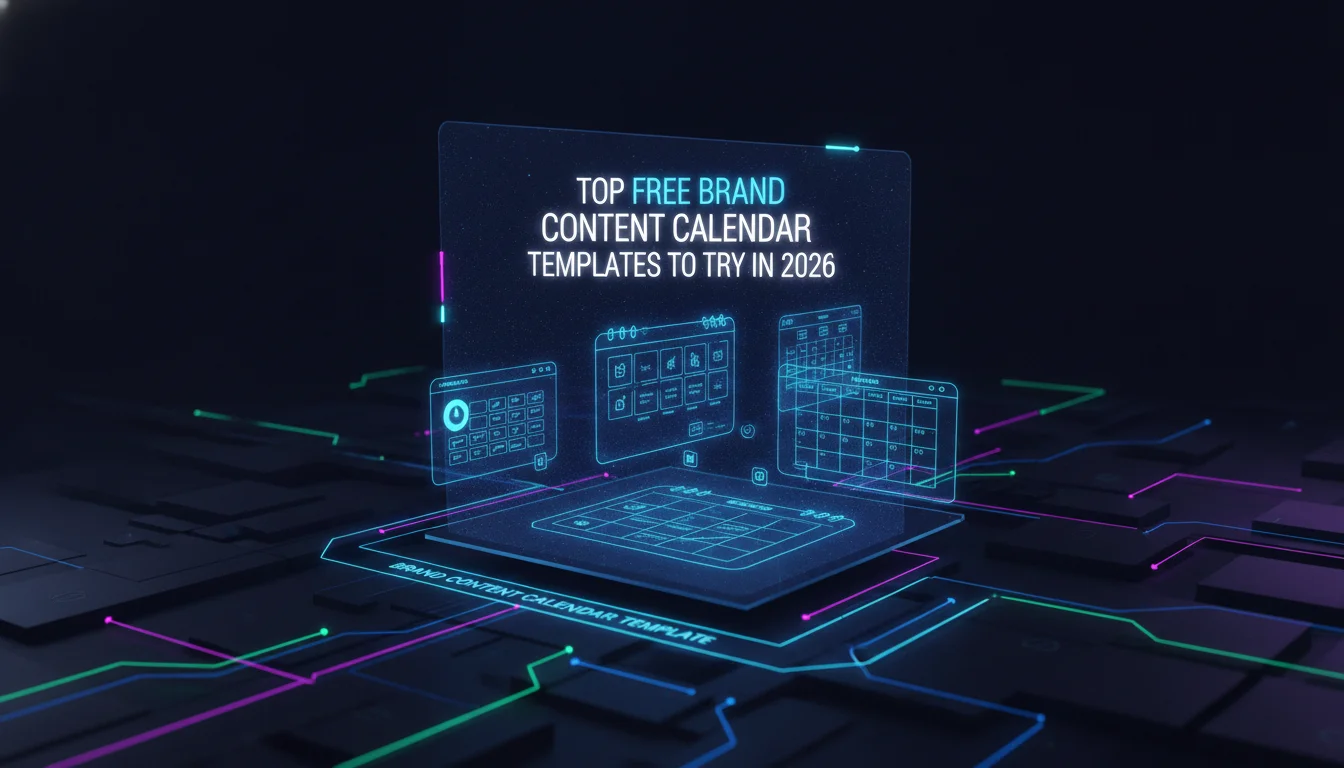 Concept illustration for Top Free Brand Content Calendar Templates to Try in 2026
