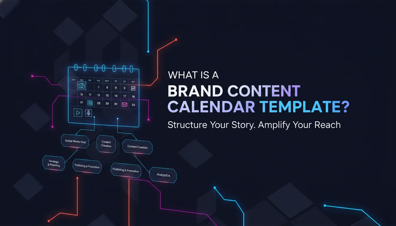 Illustration of What Is a Brand Content Calendar Template?