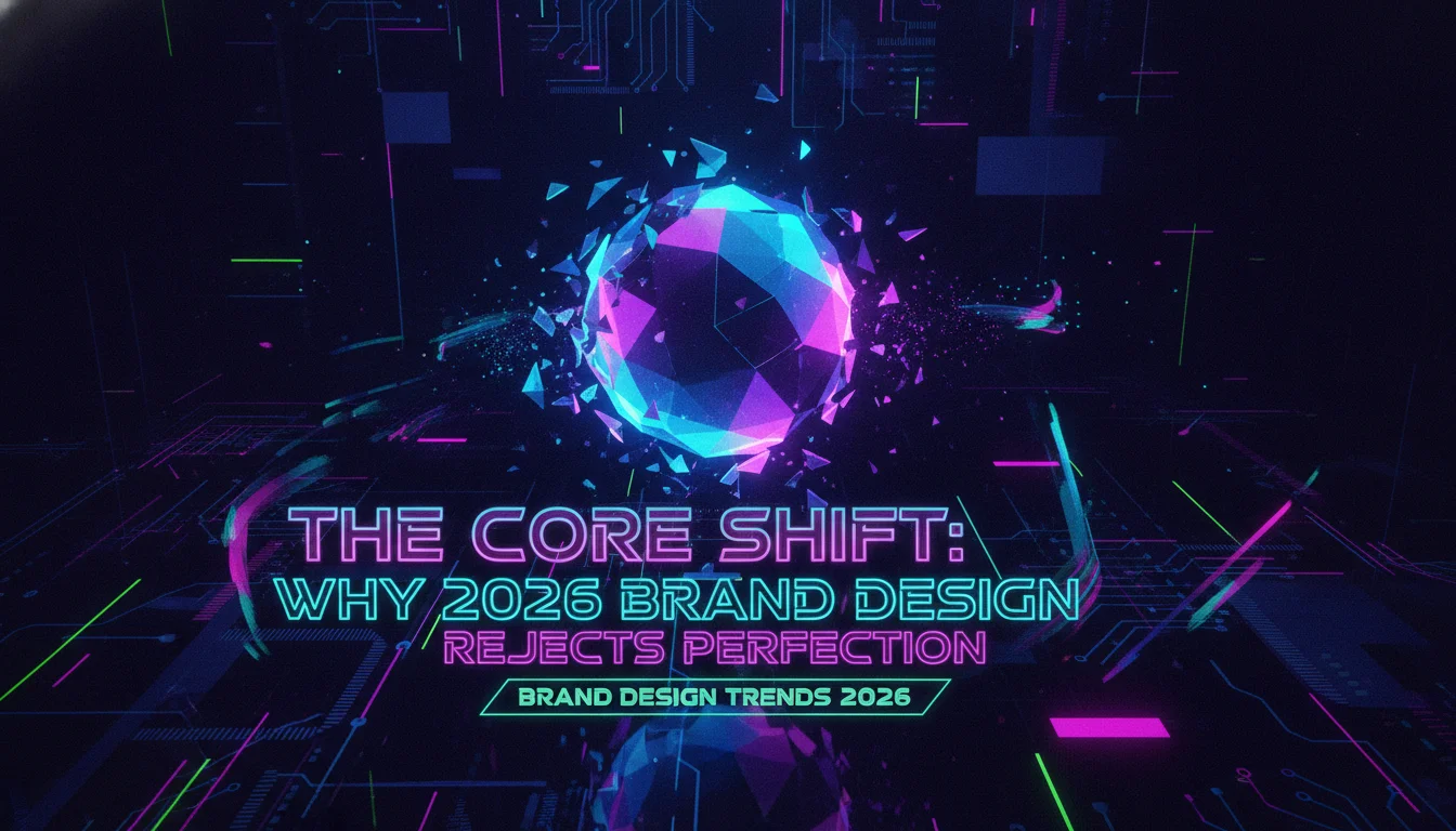 The Core Shift: Why 2026 Brand Design Rejects Perfection — illustrated overview