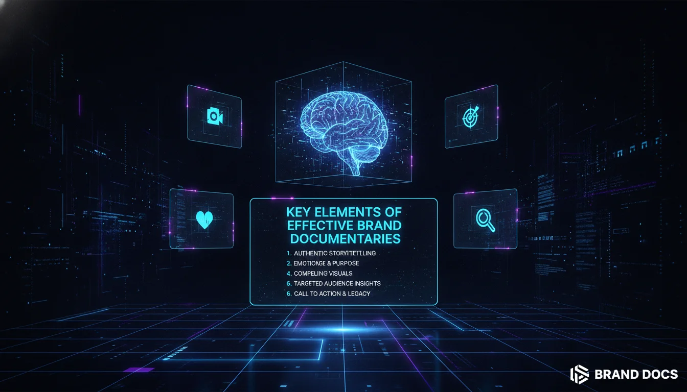 Concept illustration for Key Elements of Effective Brand Documentaries
