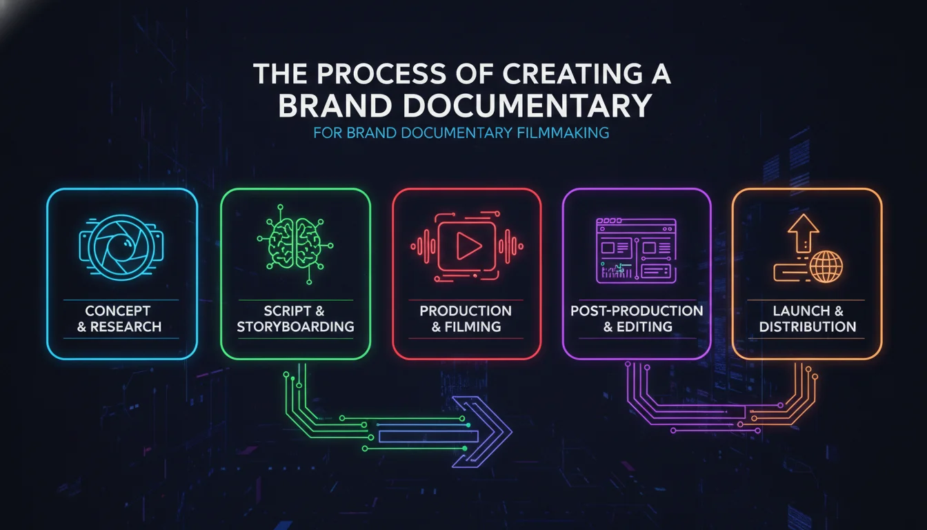 Visual guide to The Process of Creating a Brand Documentary