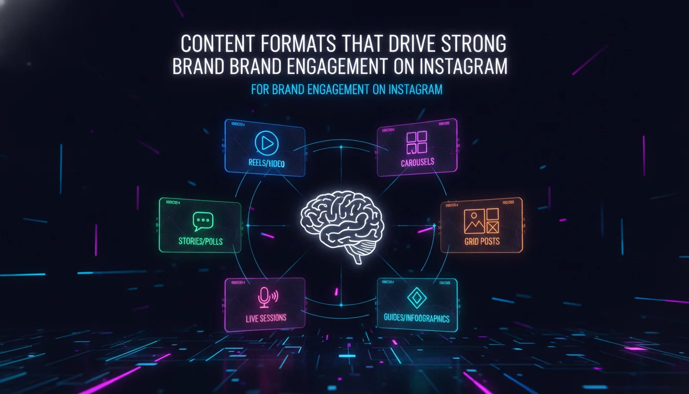 Concept illustration for Content Formats That Drive Strong Brand Engagement on Instagram