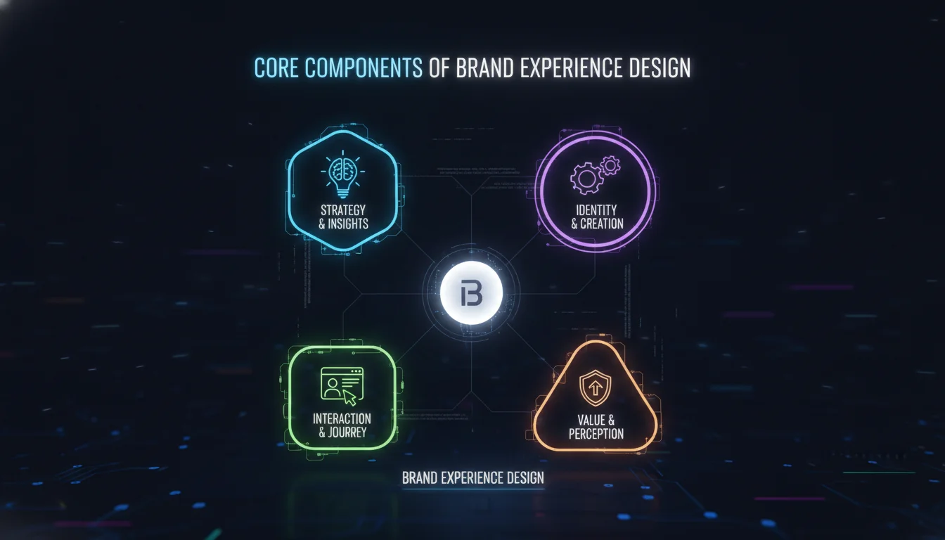 Visual guide to Core Components of Brand Experience Design