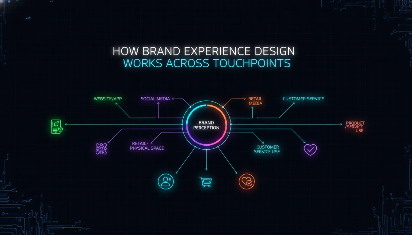 Concept illustration for How Brand Experience Design Works Across Touchpoints