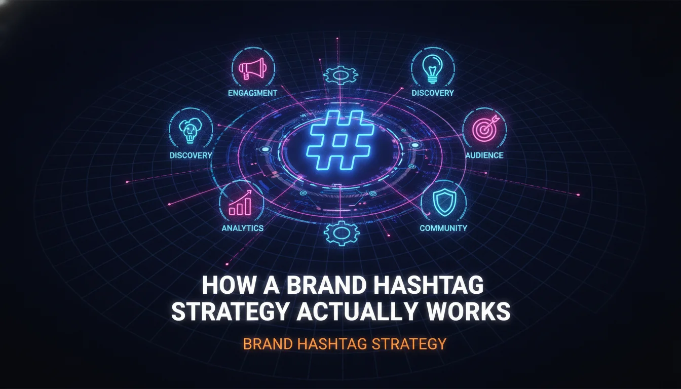 How a Brand Hashtag Strategy Actually Works — illustrated overview