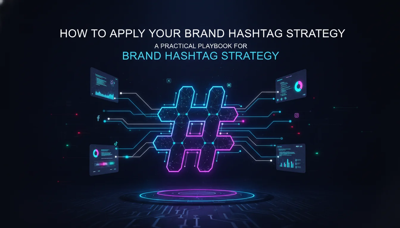 Concept illustration for How to Apply Your Brand Hashtag Strategy: A Practical Playbook