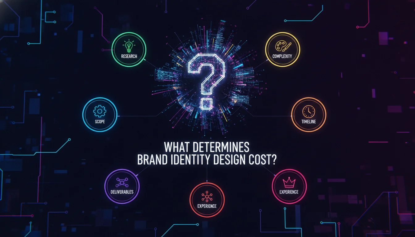 What Determines Brand Identity Design Cost? — illustrated overview