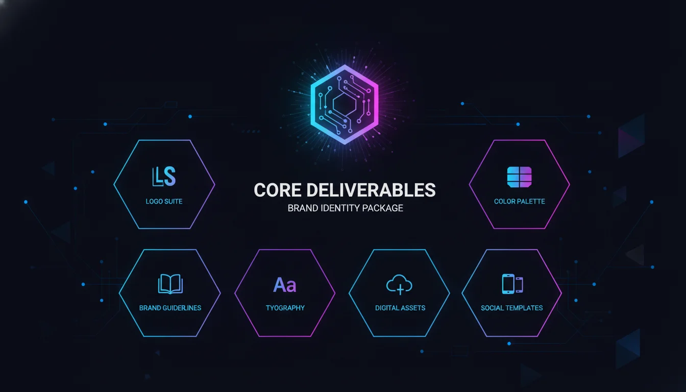 Visual guide to Core Deliverables of a Brand Identity Package