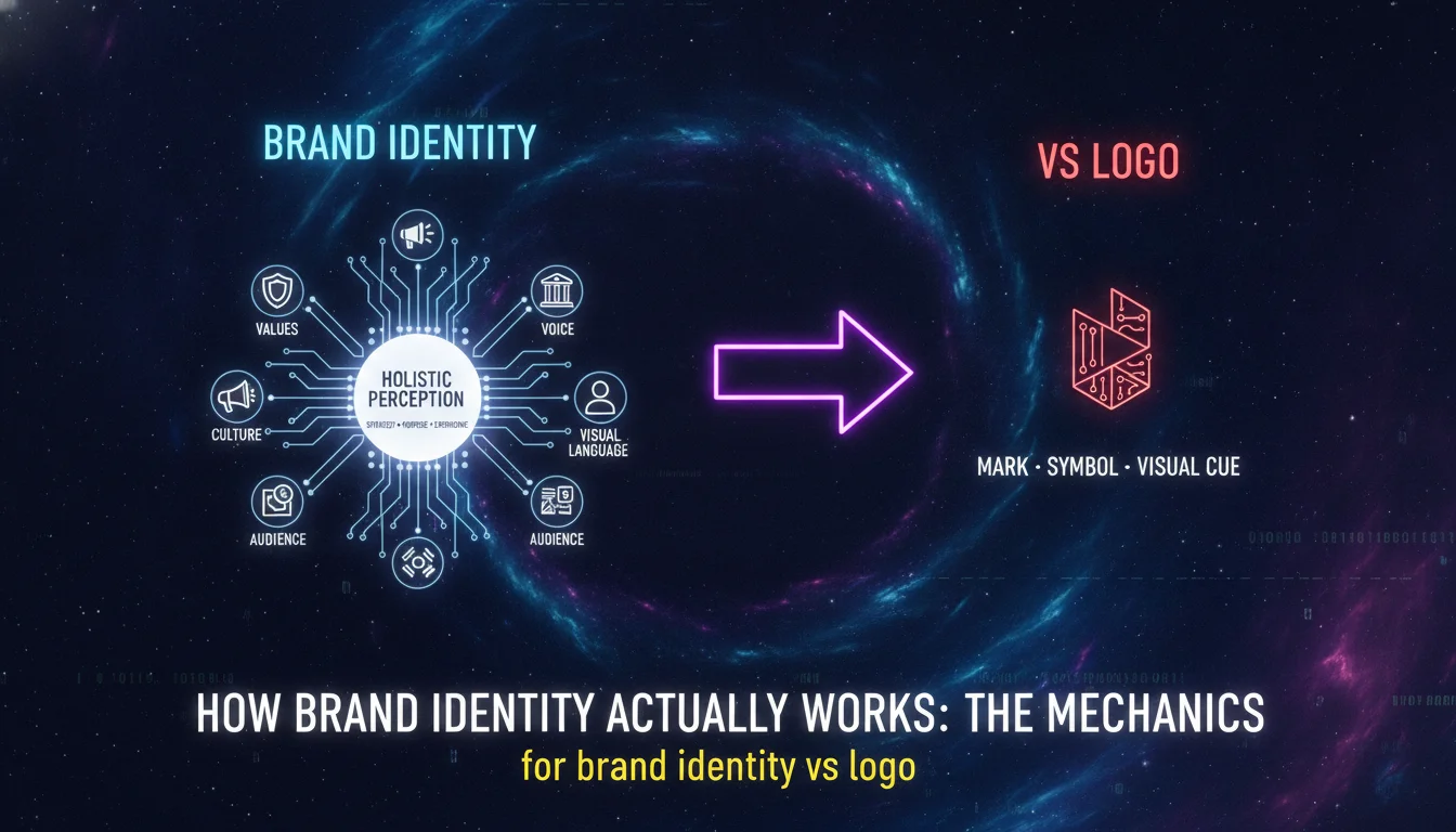 Concept illustration for How Brand Identity Actually Works: The Mechanics