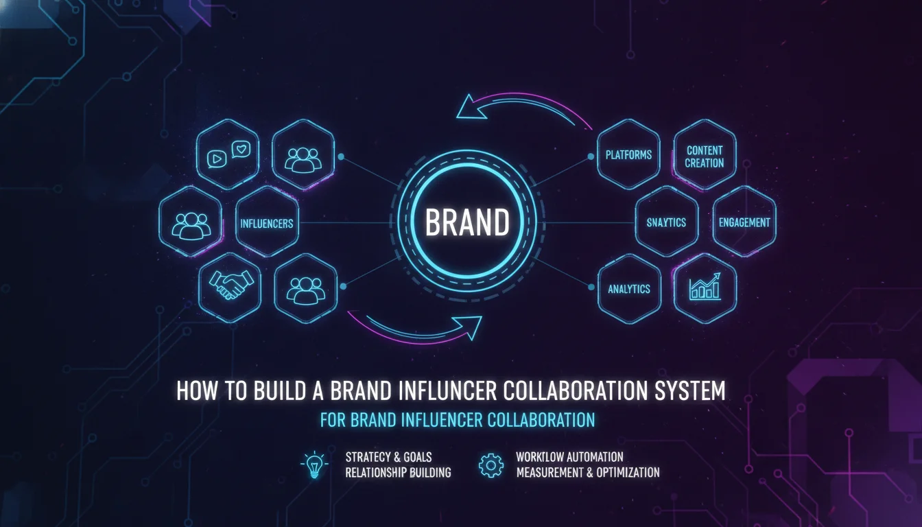 Concept illustration for How to Build a Brand Influencer Collaboration System
