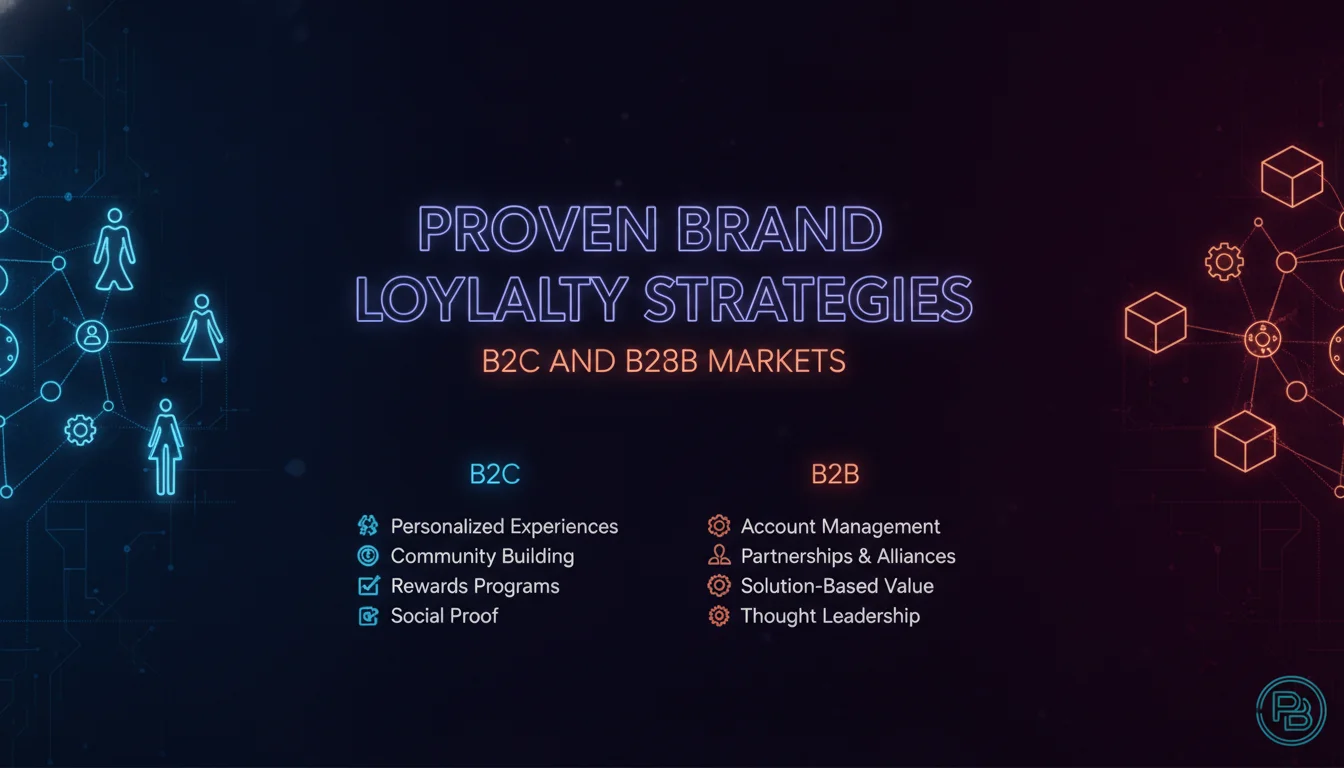 Concept illustration for Proven Brand Loyalty Strategies for B2C and B2B Markets