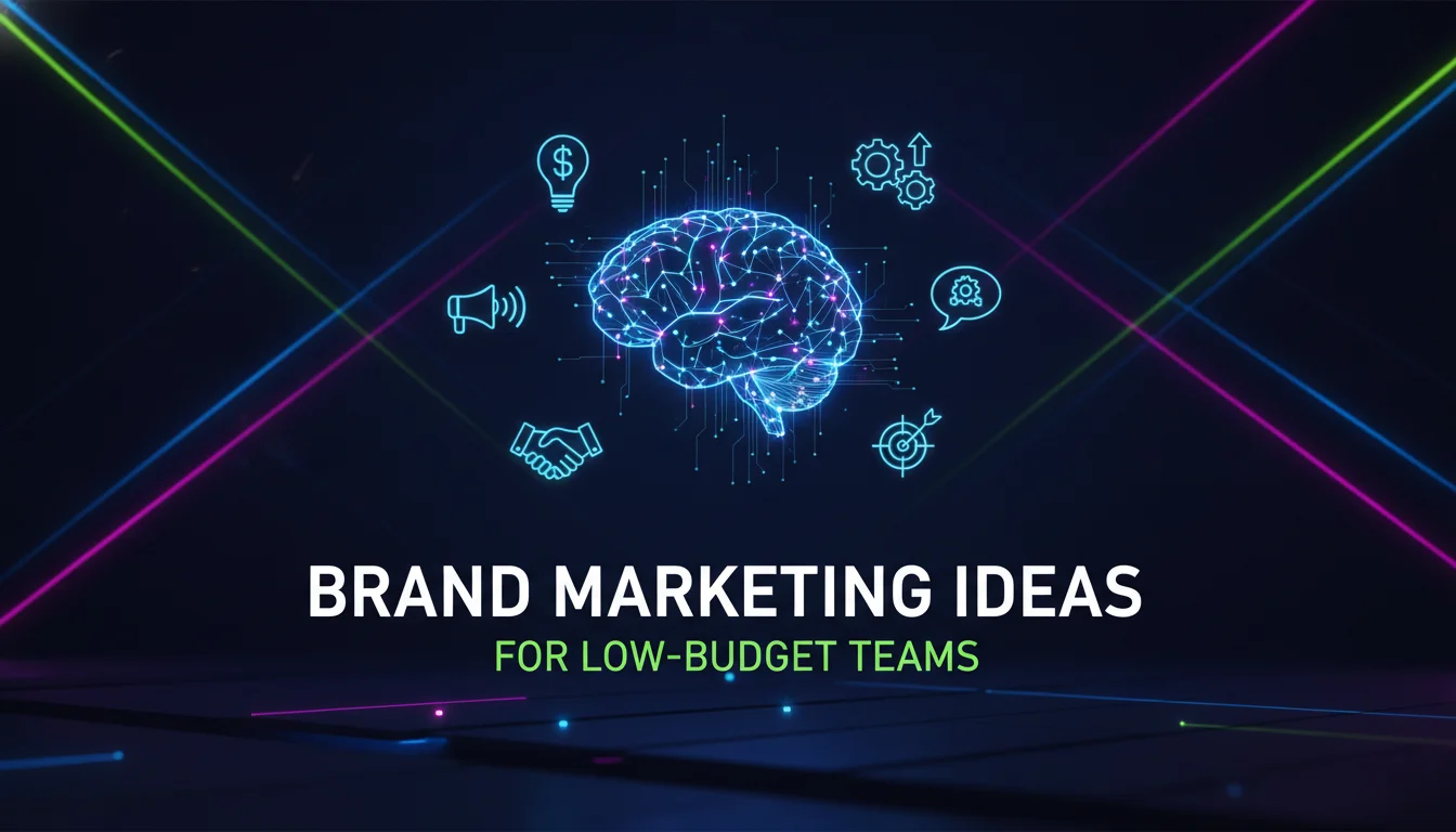 Visual guide to Brand Marketing Ideas for Low-Budget Teams