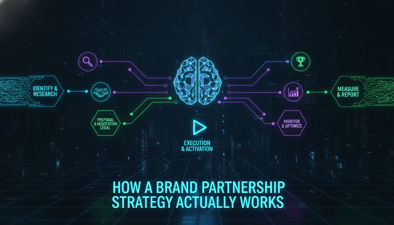 How a Brand Partnership Strategy Actually Works — illustrated overview