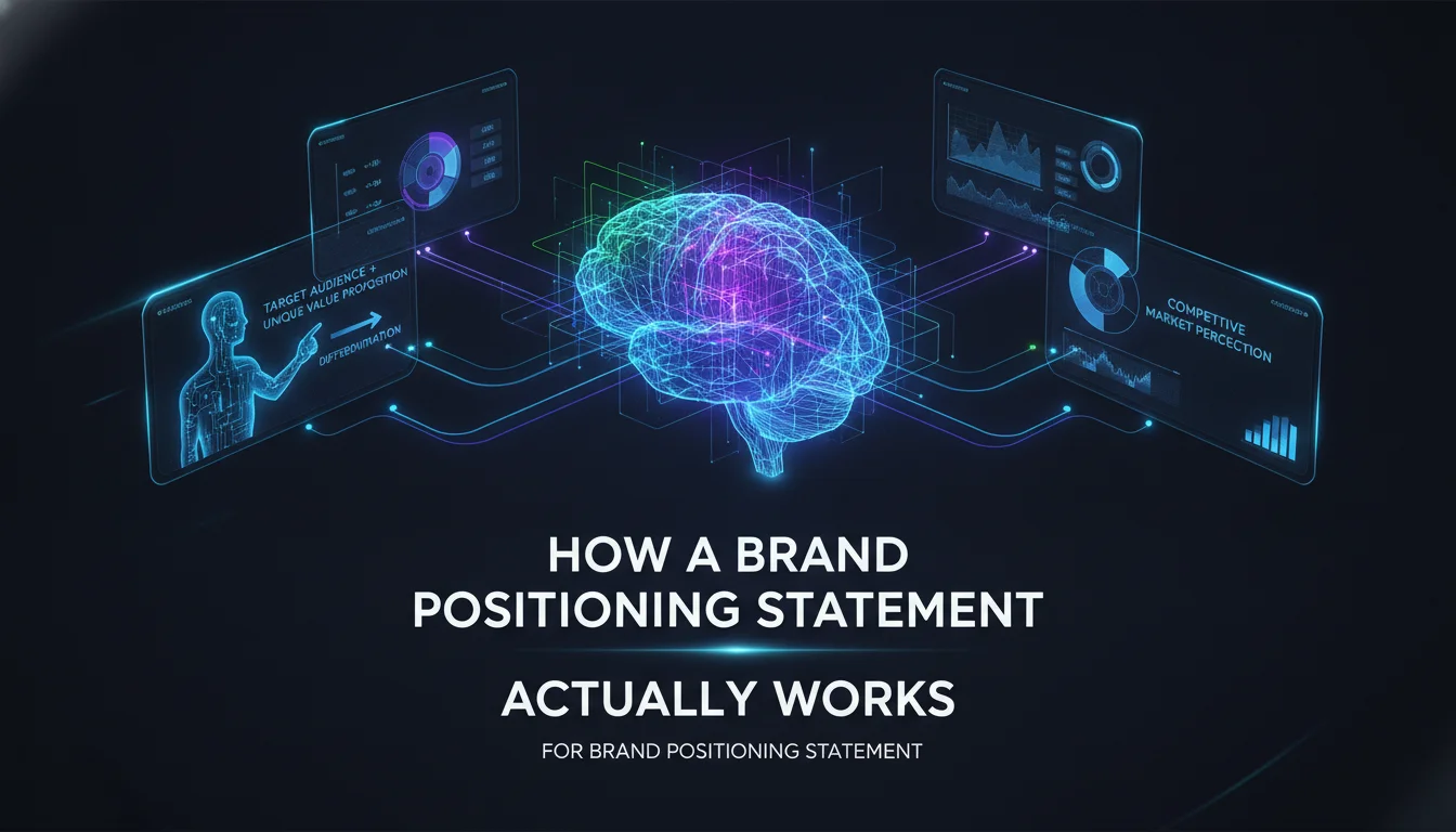 How a Brand Positioning Statement Actually Works — illustrated overview