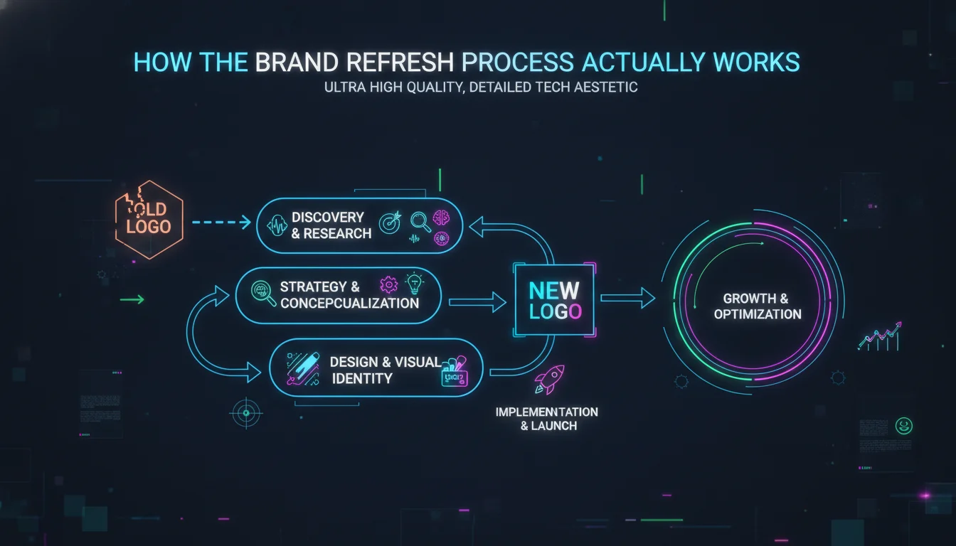 Visual guide to How the Brand Refresh Process Actually Works