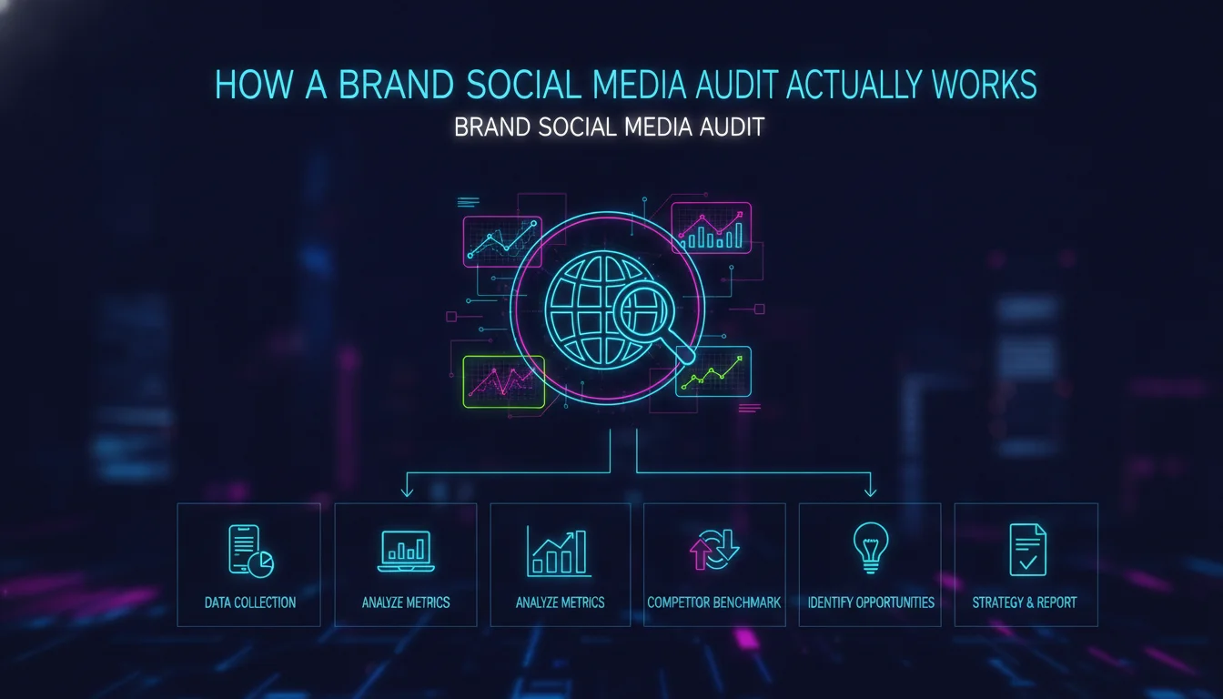 How a Brand Social Media Audit Actually Works — illustrated overview