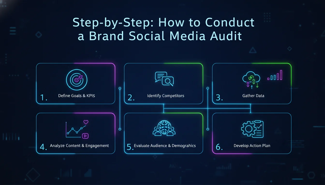 Visual guide to Step-by-Step: How to Conduct a Brand Social Media Audit