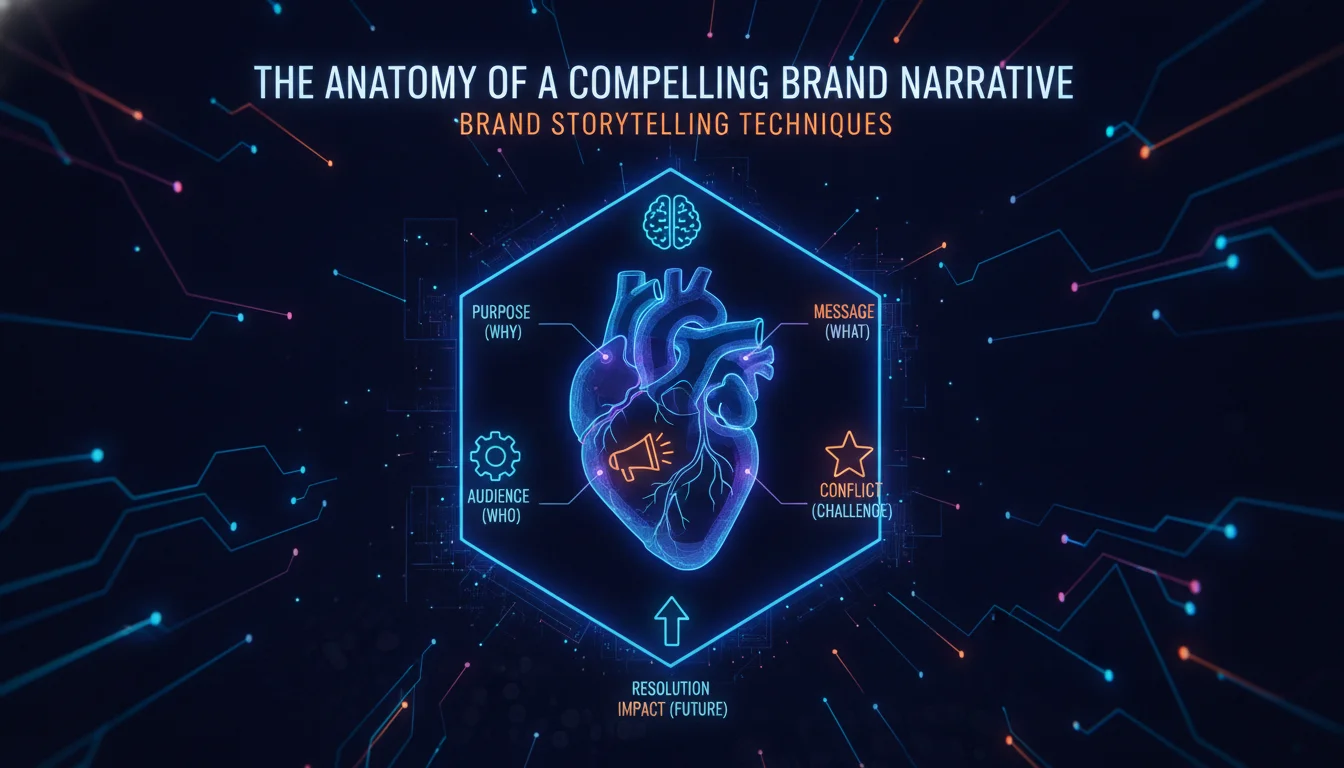 Visual guide to The Anatomy of a Compelling Brand Narrative