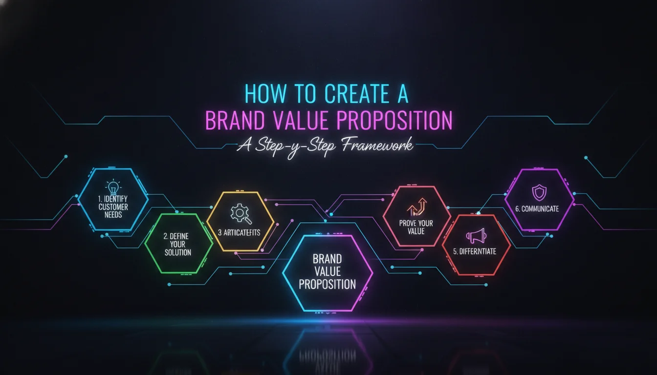Visual guide to How to Create a Brand Value Proposition: A Step-by-Step Framework