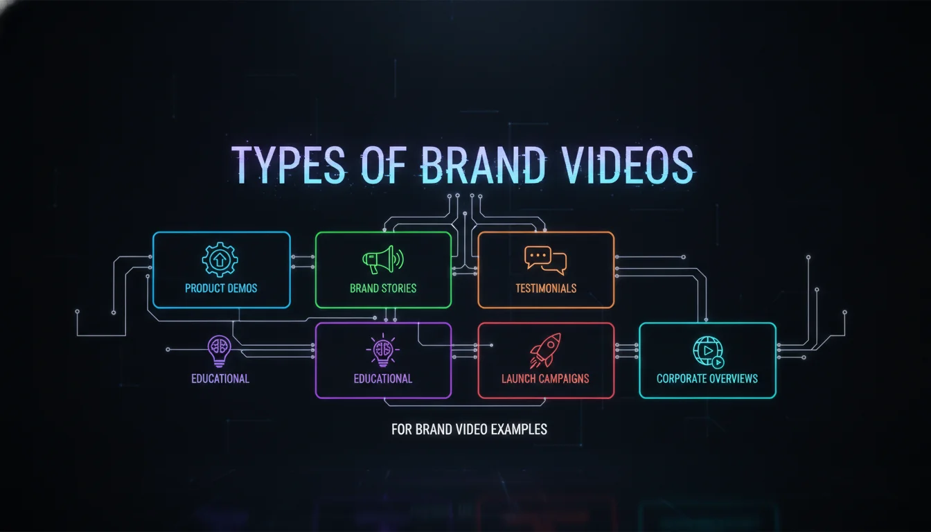 Types of Brand Videos — illustrated overview