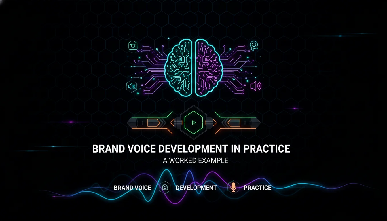 Concept illustration for Brand Voice Development in Practice: A Worked Example