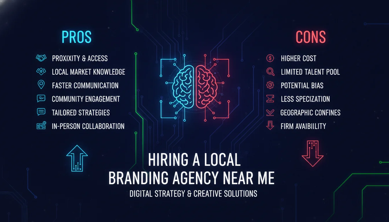Concept illustration for Pros and Cons of Hiring a Local Branding Agency Near Me