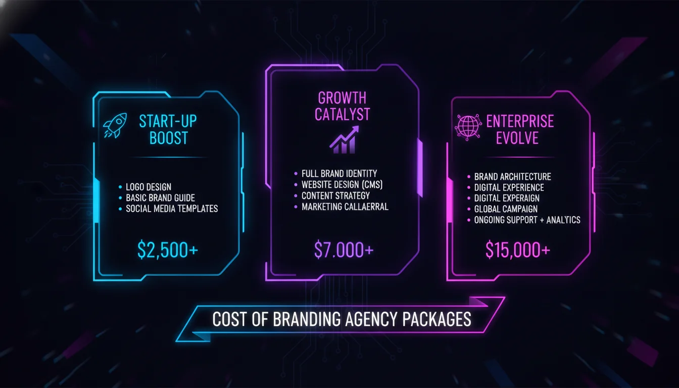 Concept illustration for Cost of Branding Agency Packages