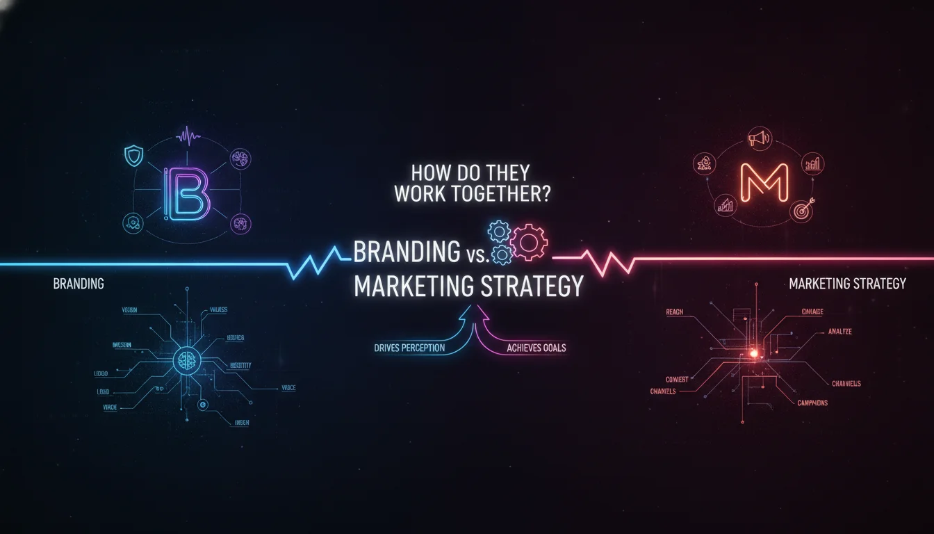 Concept illustration for How Branding and Marketing Strategy Work Together