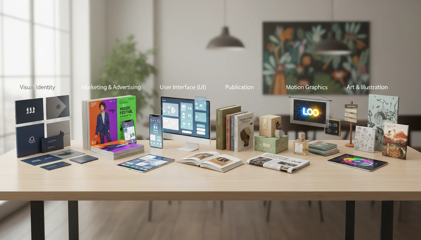 The 8 Essential Types of Graphic Design Every Professional Should Master ,  graphic design guide by Emin Media