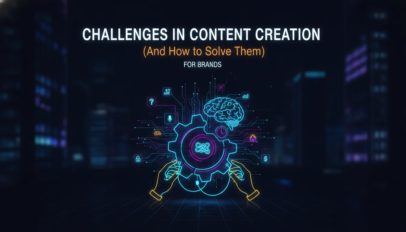 Concept illustration for Challenges in Content Creation (And How to Solve Them)
