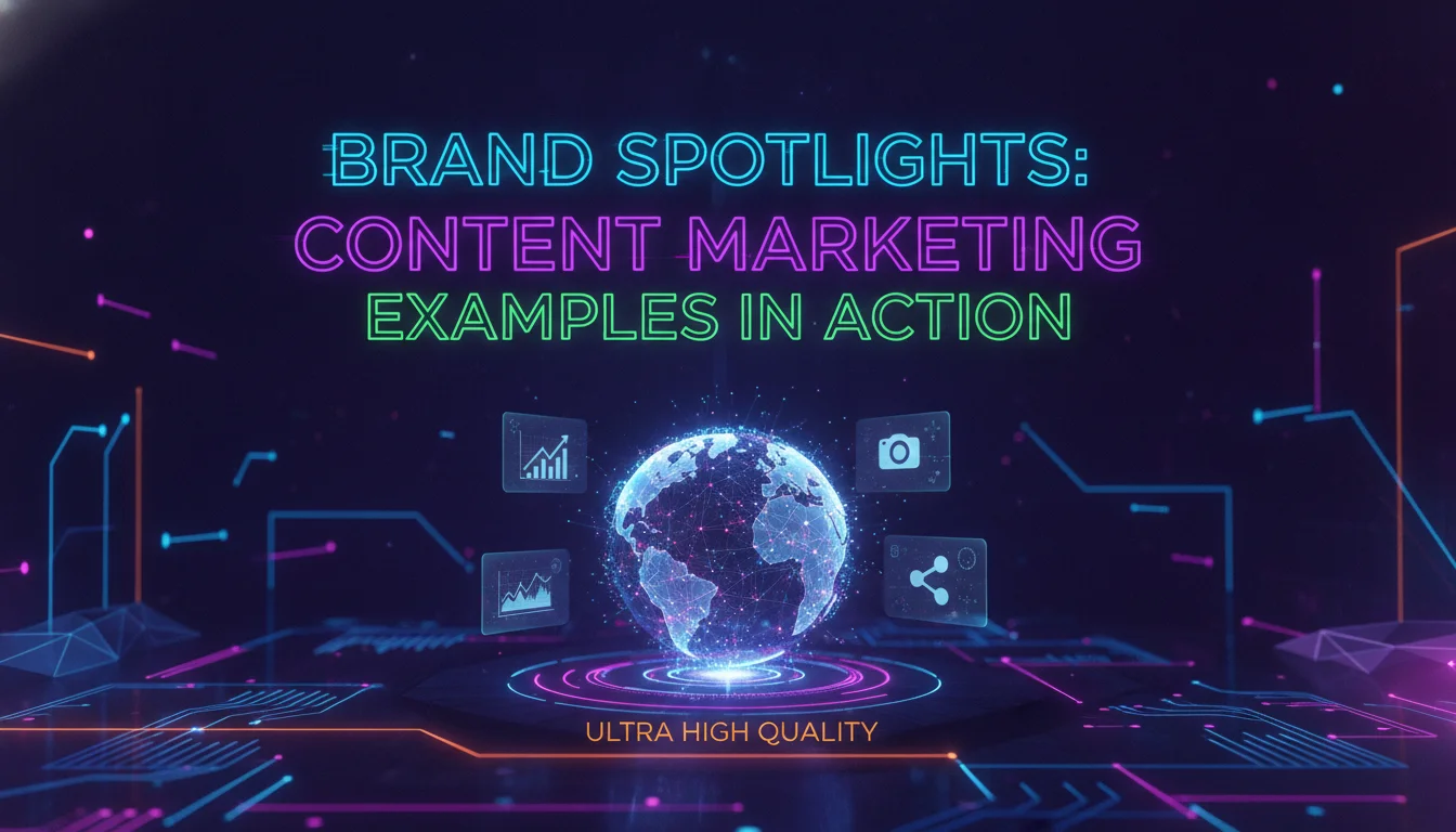 Concept illustration for Brand Spotlights: Content Marketing Examples in Action