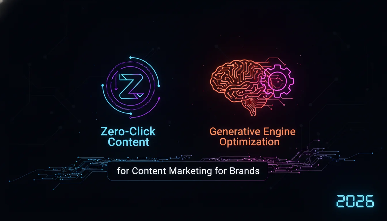 Concept illustration for Zero-Click Content and the Rise of Generative Engine Optimization