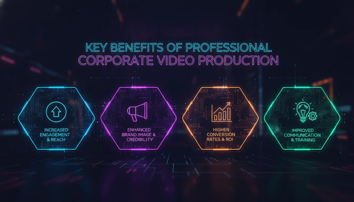 Concept illustration for Key Benefits of Professional Corporate Video Production