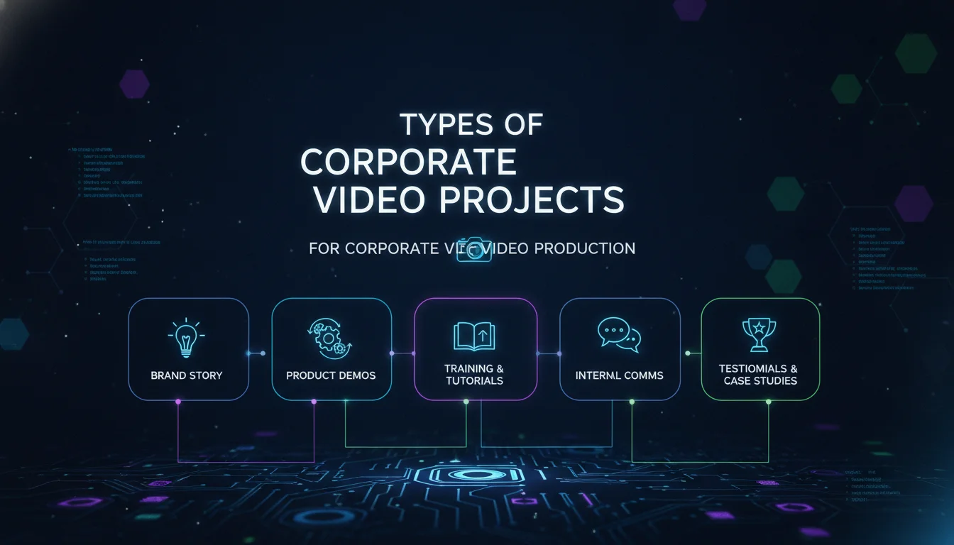 Types of Corporate Video Projects — illustrated overview