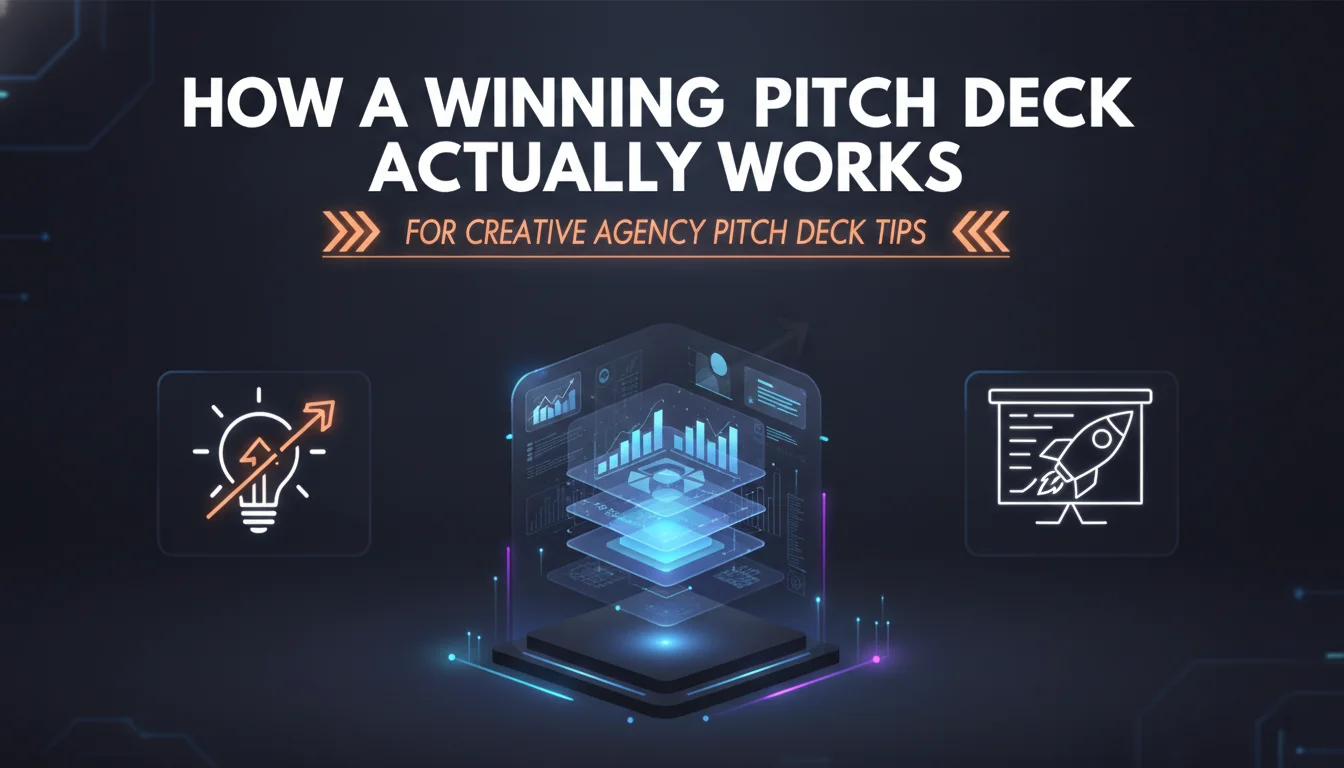 How a Winning Pitch Deck Actually Works — illustrated overview