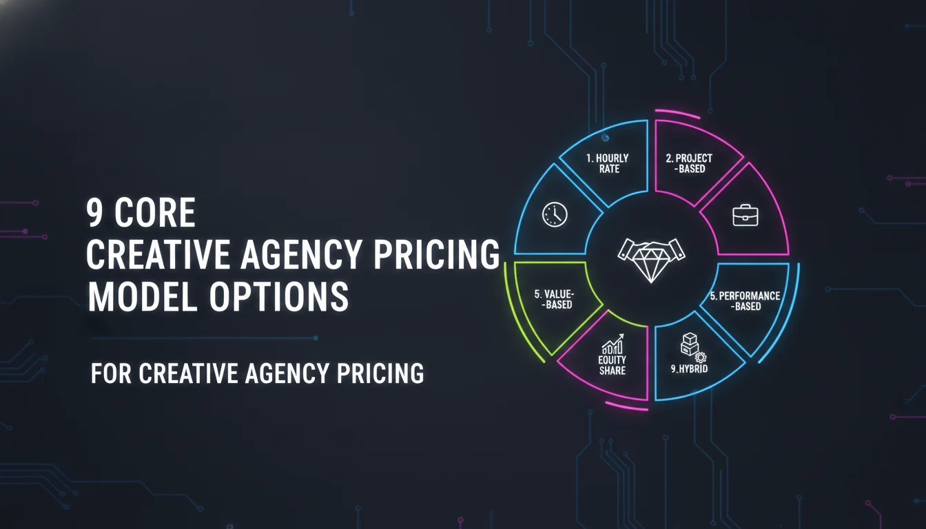 2. The 9 Core Creative Agency Pricing Model Options — illustrated overview