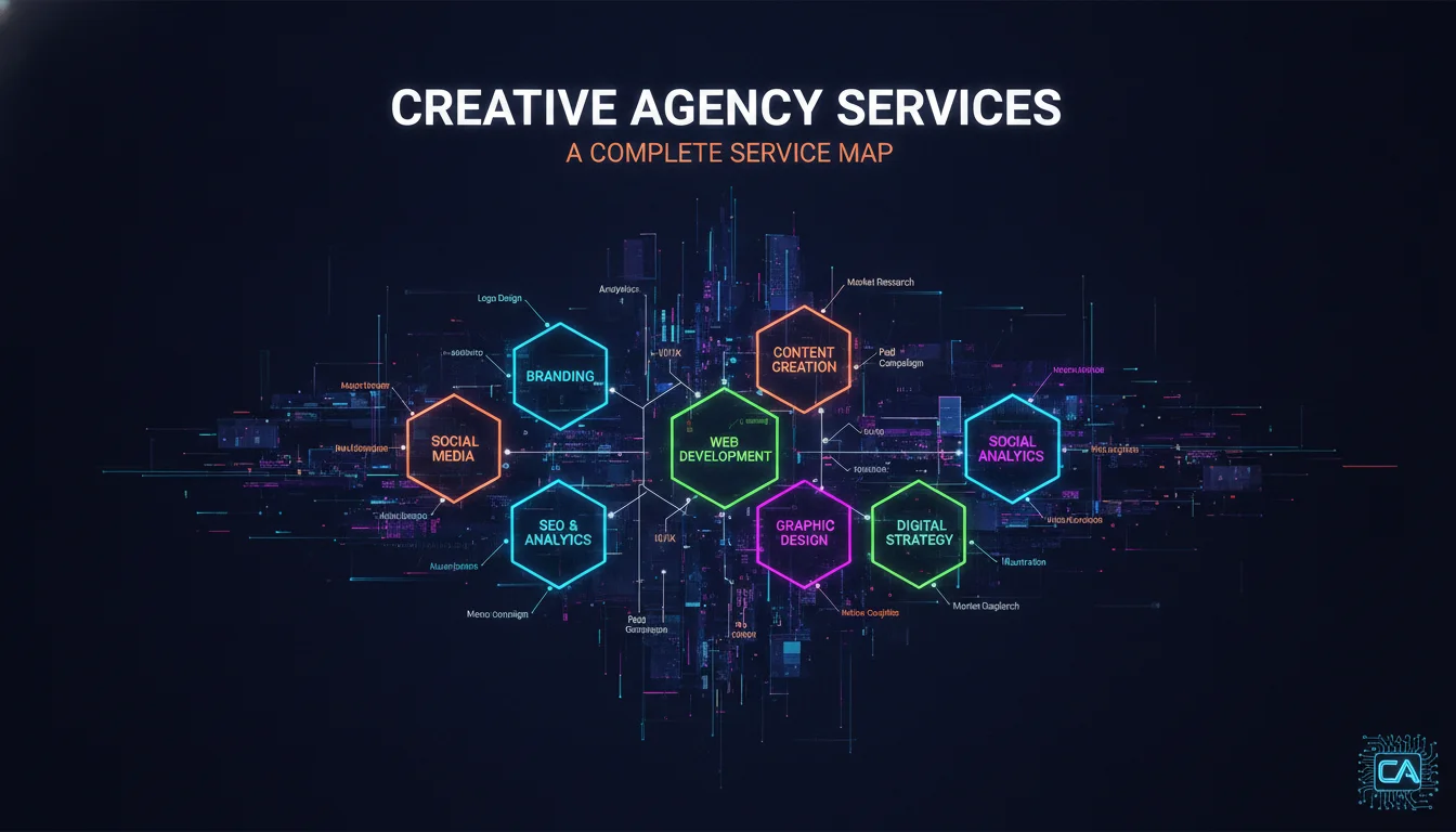 Illustration of Creative Agency Services: A Complete Service Map