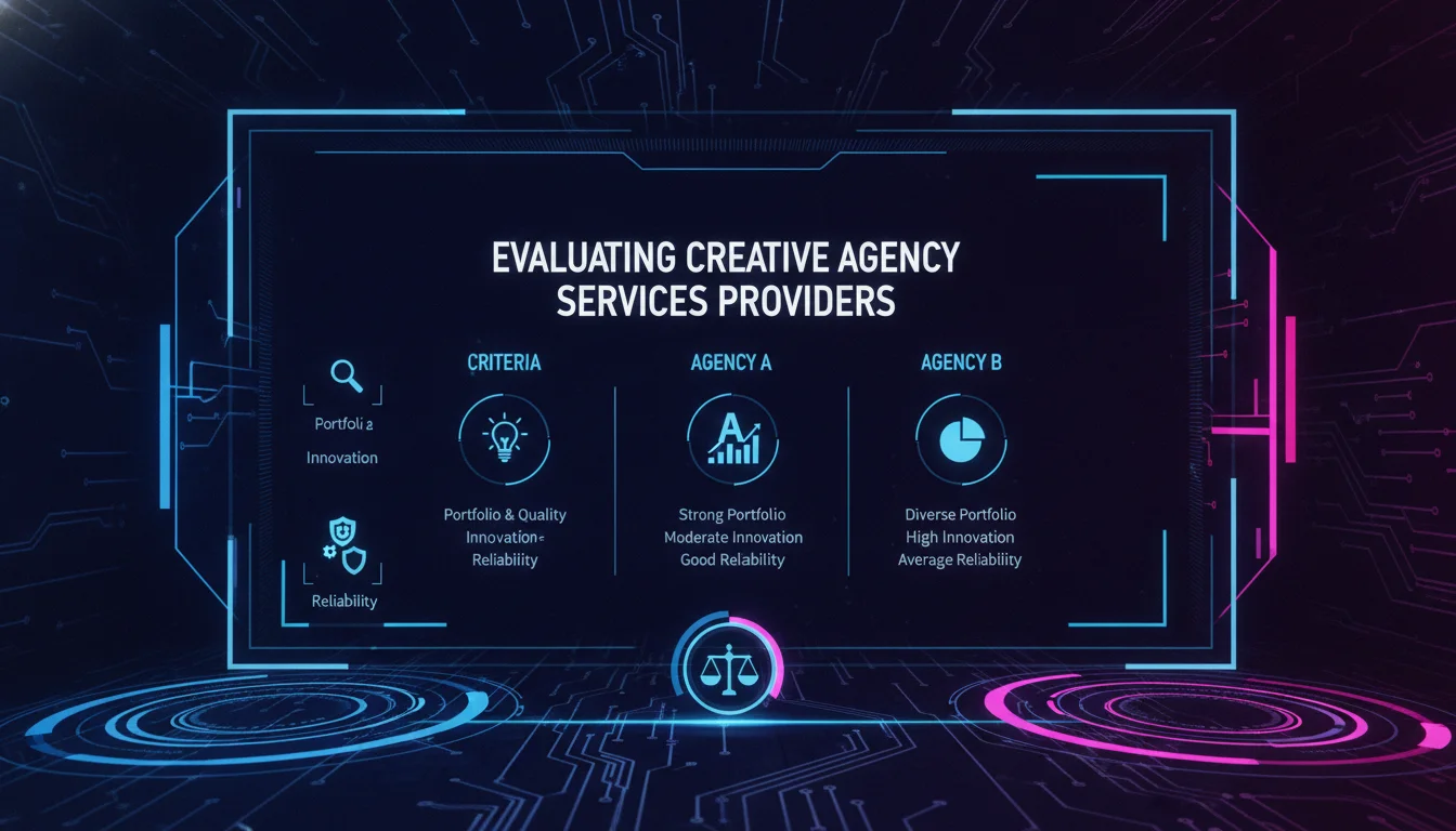 Concept illustration for Evaluating Creative Agency Services Providers