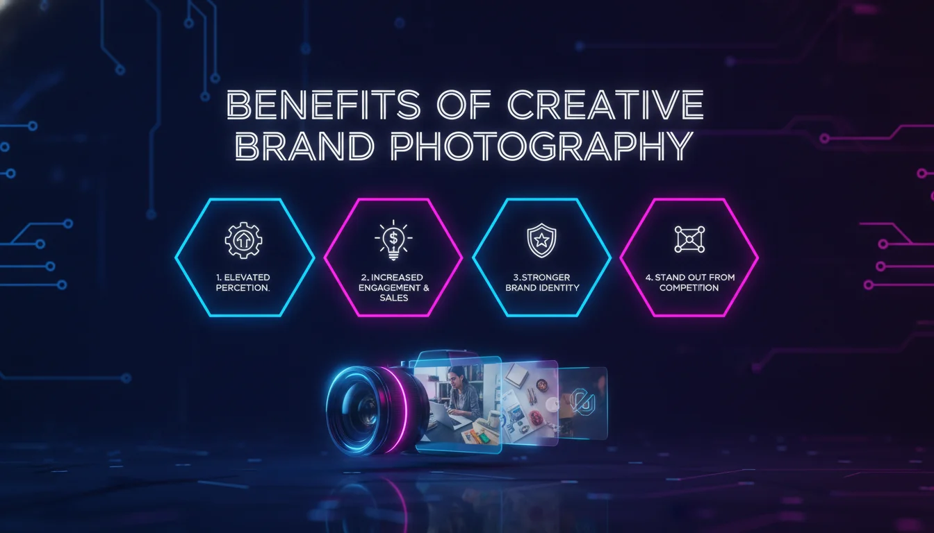Benefits of Creative Brand Photography — illustrated overview