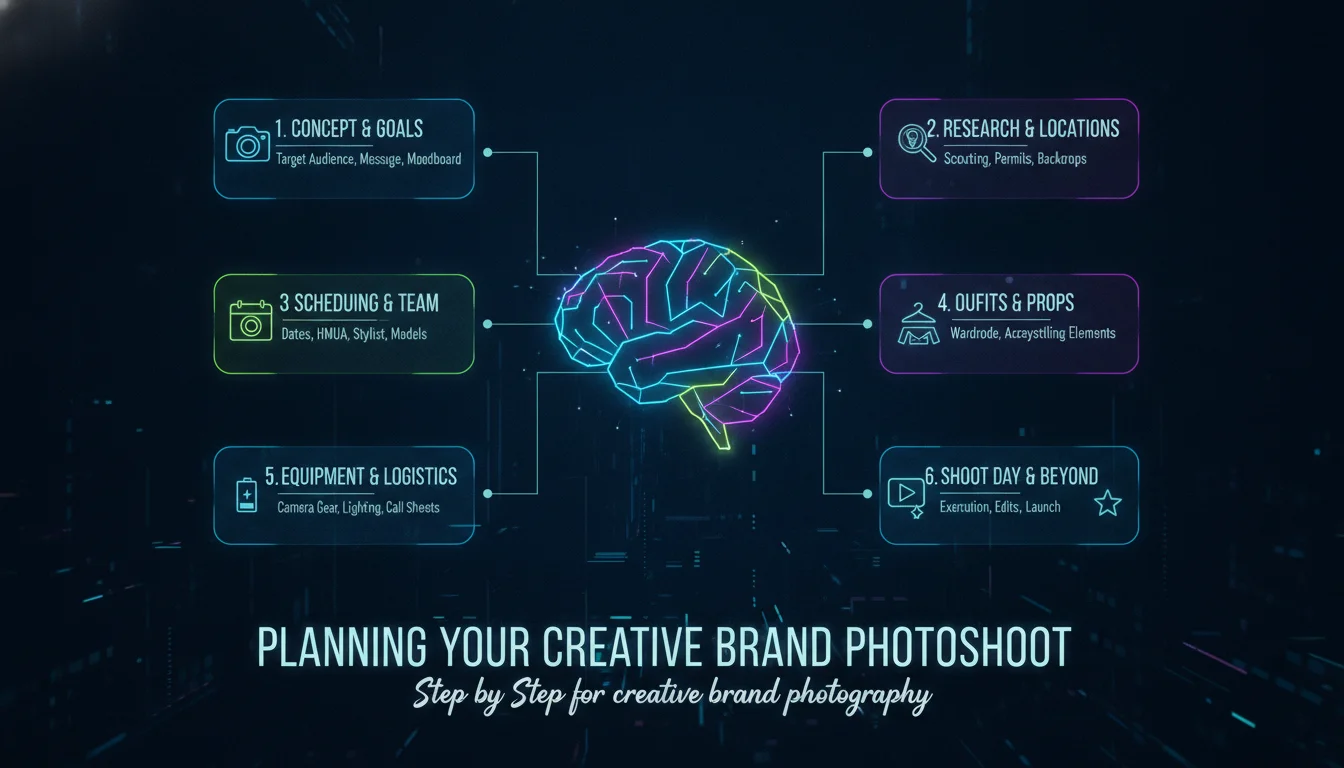 Concept illustration for Planning Your Creative Brand Photoshoot: Step by Step