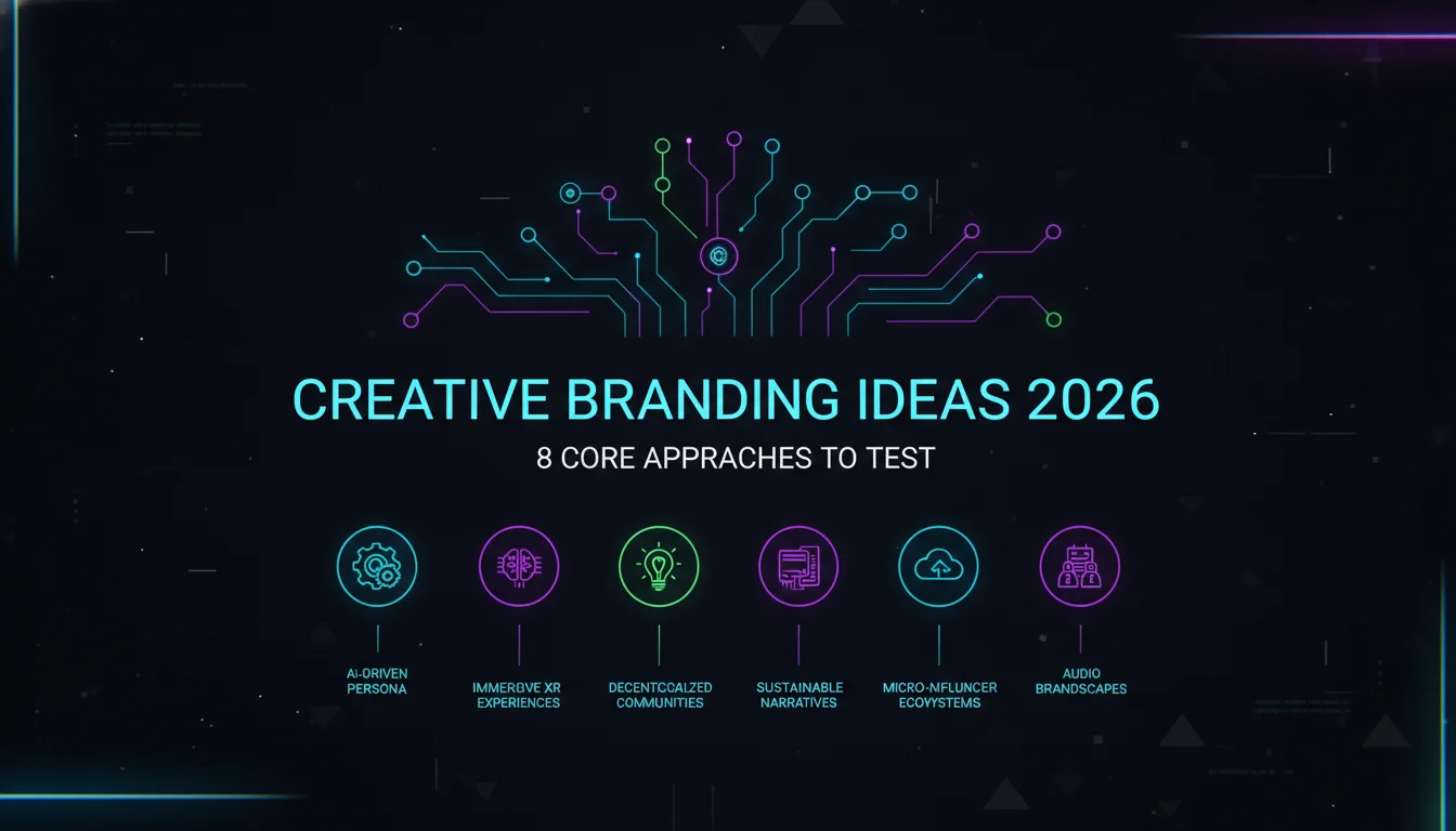 Visual guide to Creative Branding Ideas 2026: 8 Core Approaches to Test