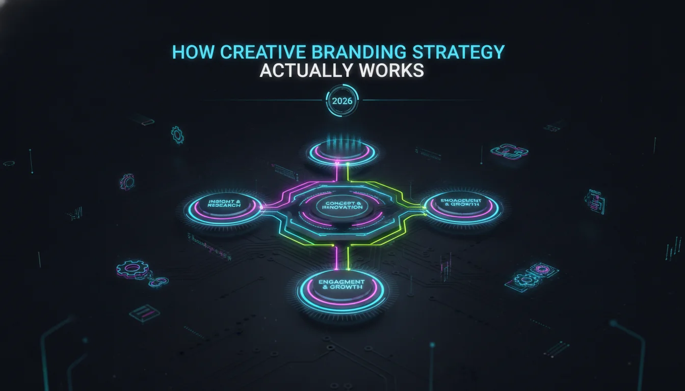 How Creative Branding Strategy Actually Works — illustrated overview
