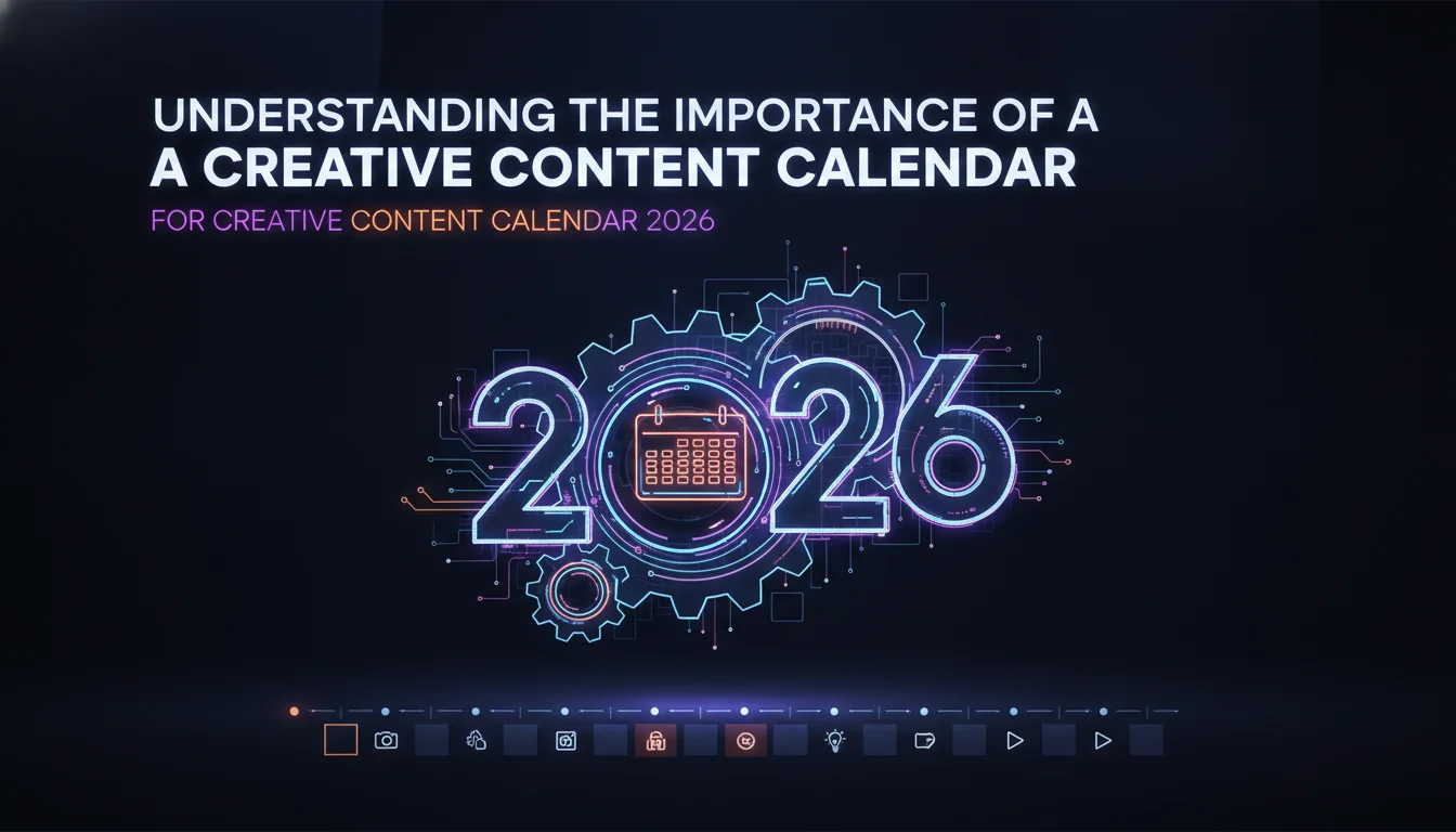 Understanding the Importance of a Creative Content Calendar — illustrated overview