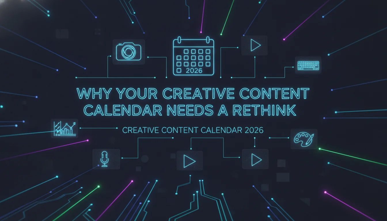 Illustration of Why Your Creative Content Calendar 2026 Needs a Rethink