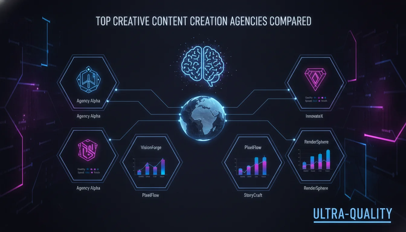 Concept illustration for Top Creative Content Creation Agencies Compared
